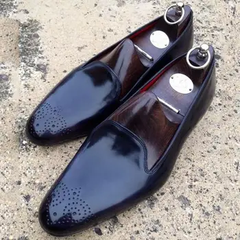 

High Quality New Fashion Men Pu Leather Buckle Business Shoe Vintage Casual Classic monk strap Shoes Zapatos De Hombre HA429