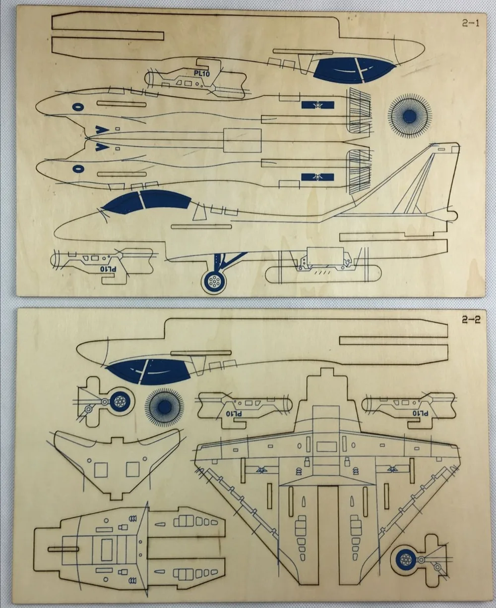 J-10 Raptors Jet DIY 3D деревянная головоломка по дереву сборочный Набор для резки деревянных игрушек для рождественского подарка 3162
