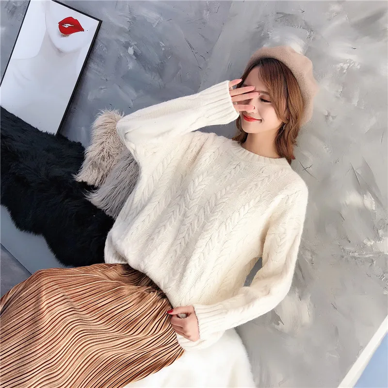 OHCLOTHING 9084 real shot утолщенный Яркий шелковый свободный свитер с большой вставкой 75 склад 3 ряда 3 полки - Цвет: see chart