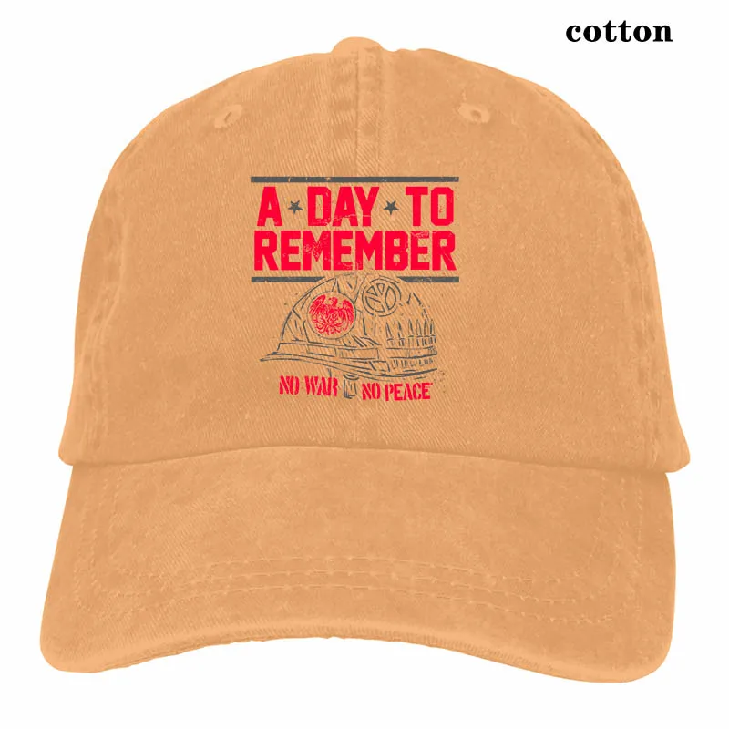 A Day To Remember No Wars ADTR Черная Новинка s m XL бейсболка для мужчин и женщин Кепка-Дальнобойщик модная Регулируемая Кепка - Цвет: 3-Natural