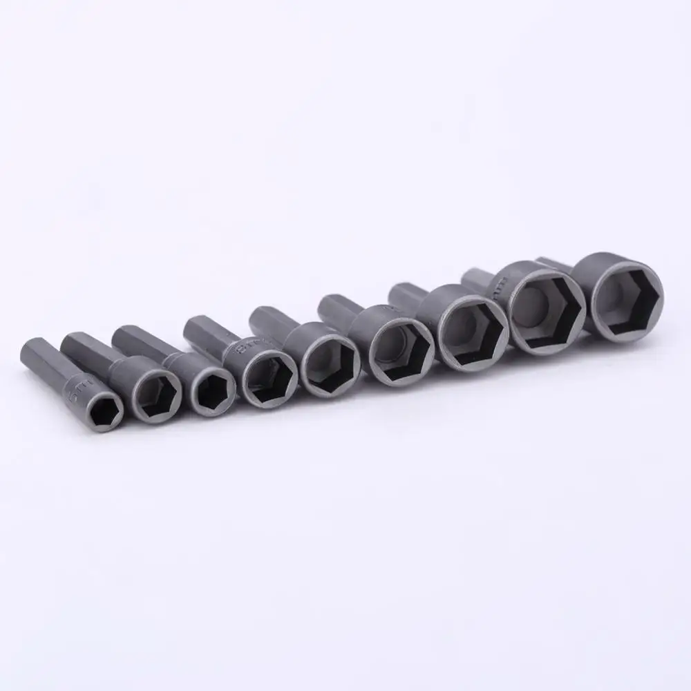 9pcs 5mm-13mm Nut Driver Bits Set Metric Socket Nozzles Nuts Hex Socket Sleeve Nozzles Drill Bit Adapter Hex Power Tools 9pcs 5mm-13mm Nut Driver Bits Set Metric Socket Nozzles Nuts Hex Socket Sleeve Nozzles Drill Bit Adapter Hex Power Tools