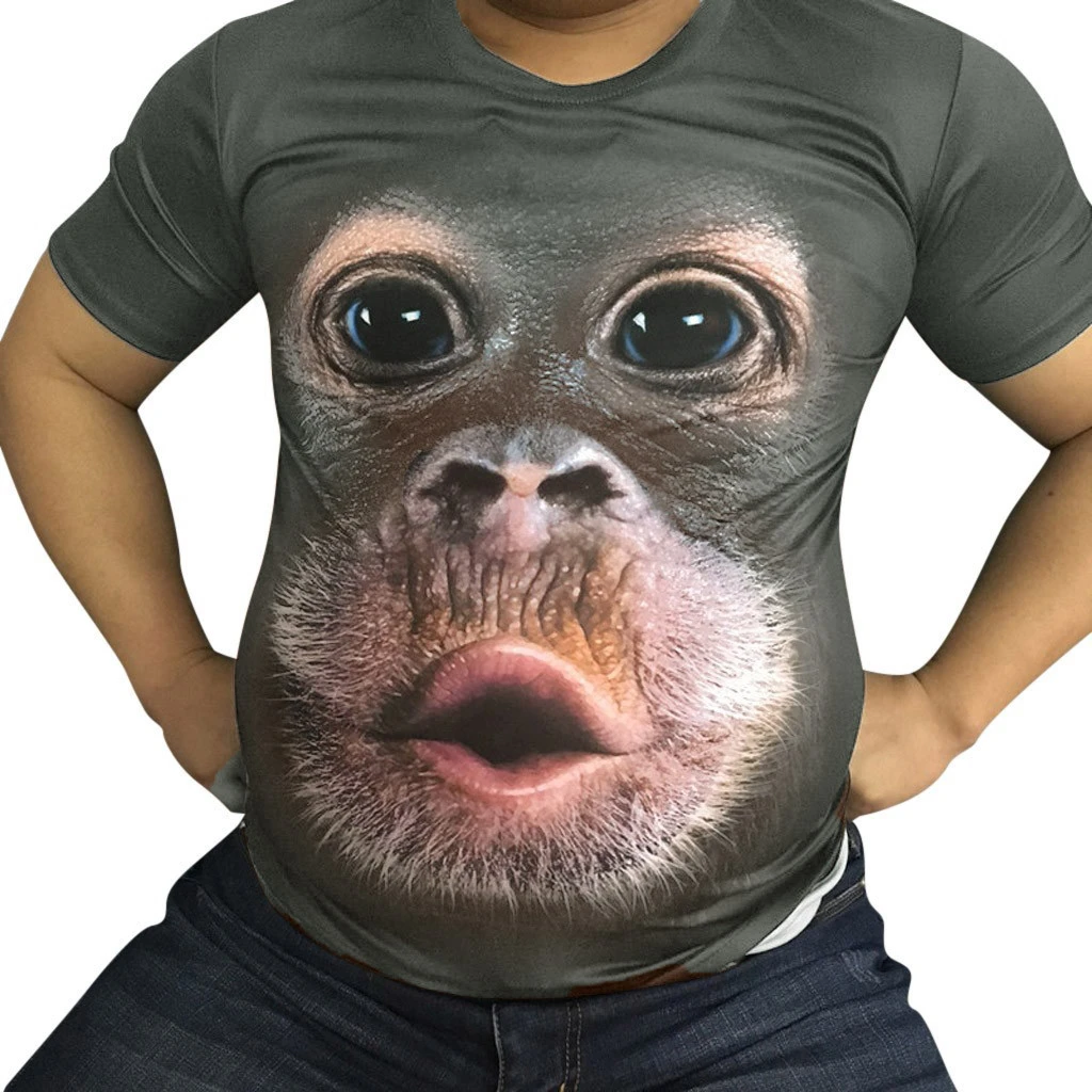 3d monkey t shirt Clearance