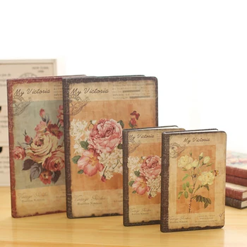 

Retro Floral Flower Schedule Book Diary Weekly Planner Notebook School Office Supplies Style Random