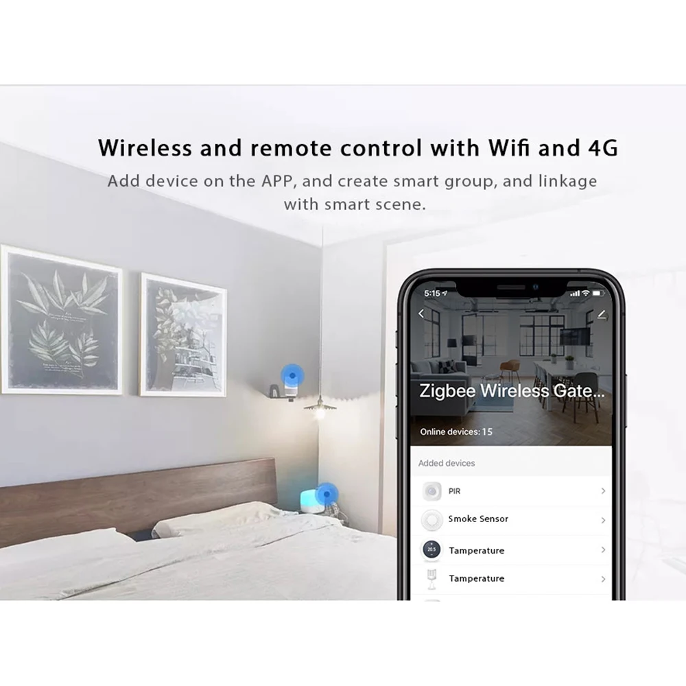 Умный шлюз Tuya ZigBee проводной хаб с дистанционным управлением через приложение Wi Fi