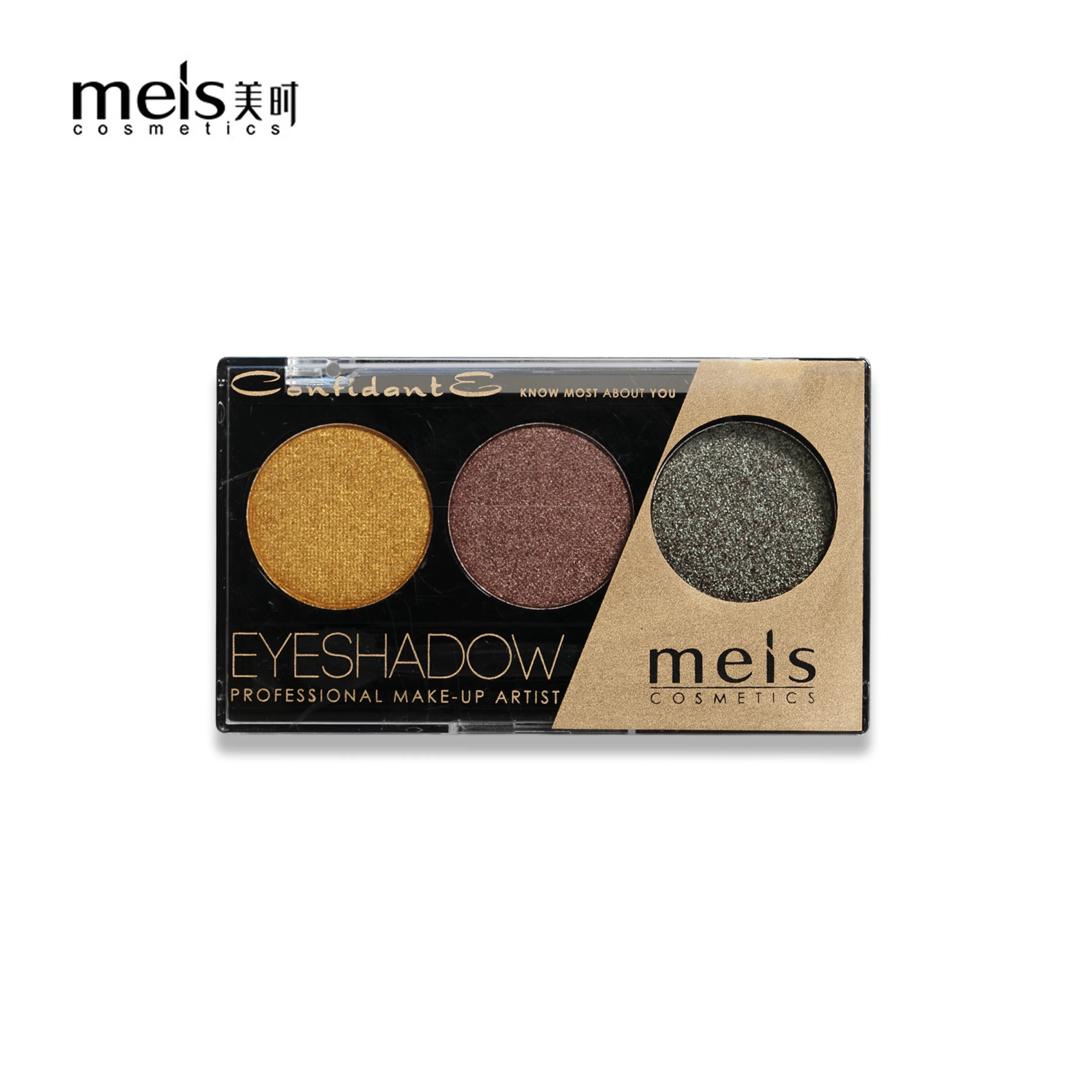 MEIS Новое поступление очаровательные тени для век 3 цвета матовые тени для век макияж Палитра мерцающие тени для век Пудра модный цвет - Цвет: 3