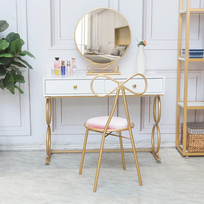 Скандинавский Ins сетчатый красный туалетный столик из твердой древесины простой