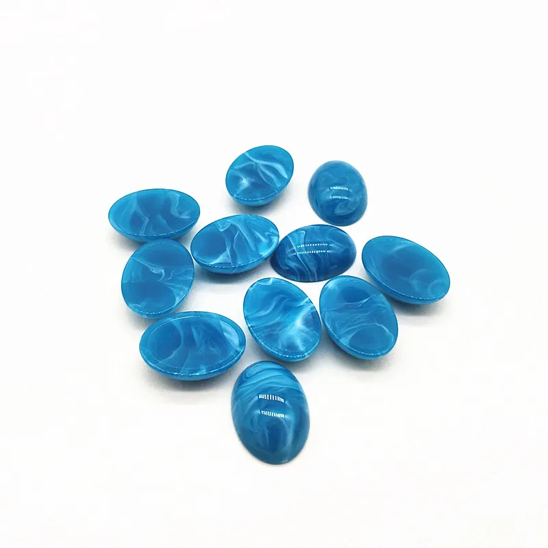 blue Новое поступление! 18x13 мм 300 шт мраморный эффект плоская задняя овальная форма для сережек аксессуары, детали для серег, заколки для волос аксессуары - Цвет: blue
