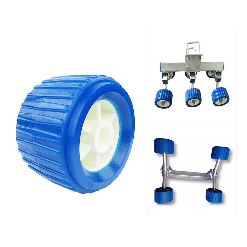 Heavy-Duty Trailer Roller Marine Boat Ribbed Wobble Roller Hardware New