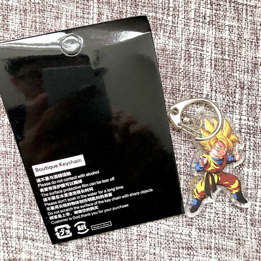 Dragon Ball Z аниме брелок мультфильм Супер Saiyan Goku брелок экшн игрушка Фигурки Коллекция Модель игрушки брелок кольцо брелок