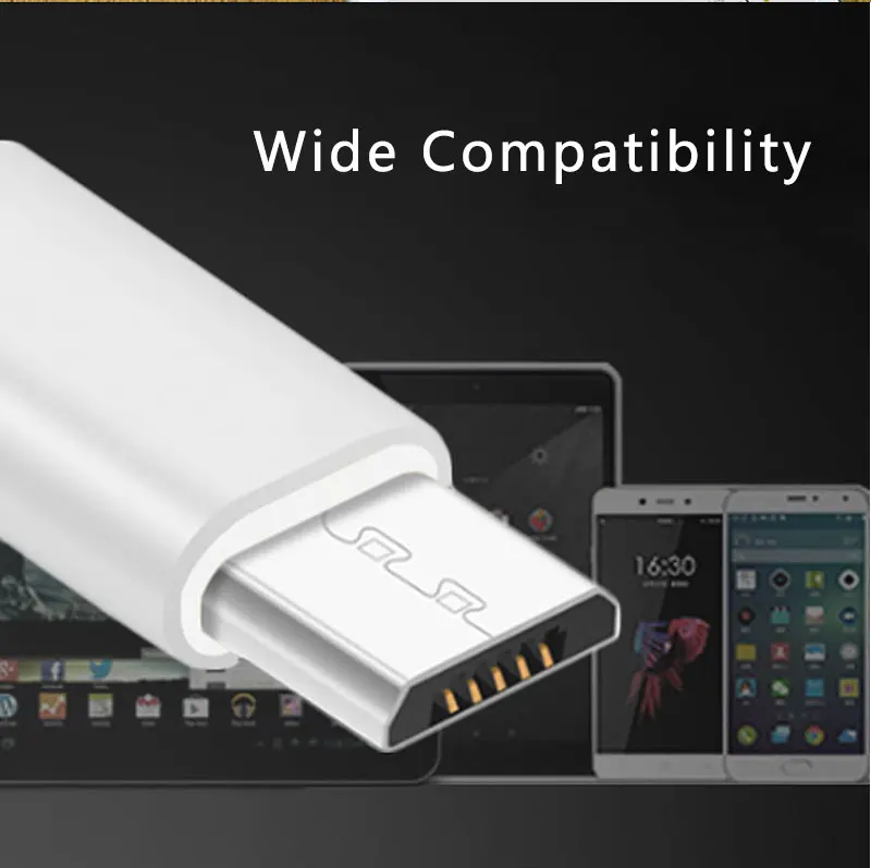 Мини OTG Micro USB-Type C адаптер для зарядки телефона передачи данных 2 в 1 конвертер Android Мобильный Micro USB разветвитель