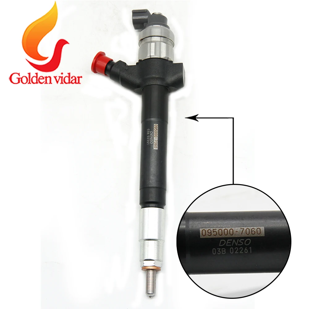 Common rail Инжектор 095000-7060 для Denso, дизельный топливный инжектор 7060, с высоким качеством, подходит для DLLA153P885 клапан 1210454