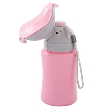 

Boys Girls Cute Kids Safe Car Toilet Training Press Button Portable Baby Potty Anti Leakage PP Outdoor Travel Sealed Urinal