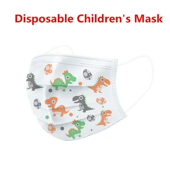 

In Stock! 20/50/100 Pcs Cartoon Pattern Mouth Mask Children Breathable Baby 3-layer Disposable Mask Earloop Face Mask 24h Ship