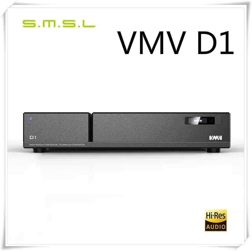 Цифровой декодер SMSL VMV D1, аналоговый аудио конвертер PCM 768 кГц/32 бит, USB/оптоволоконный/коаксиальный/EBU USB DAC