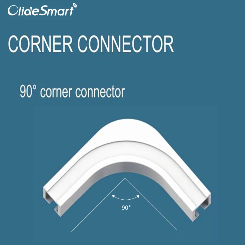For 90 Corner Window OlideSmart занавес и слепой градусов трек для угловых окон для скользящих занавесок 90 135 градусов Avaibale - Цвет: For 90 Corner Window