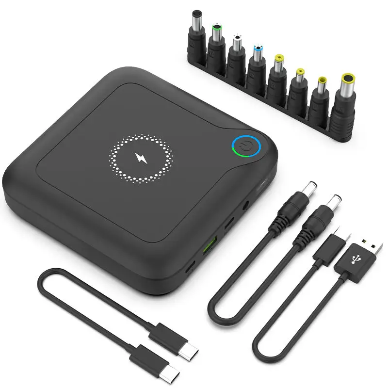 USB DC USB-C PD беспроводной резервный аккумулятор для ноутбуков: MacBook Pro/iPad Pro/Dell/Surface |