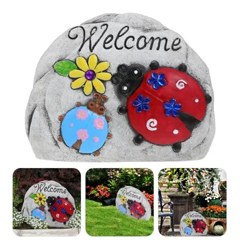 

1pc Ladybug Design Garden Decor Durable House Ornament Lovely Creature Model Home Decoration for Garden