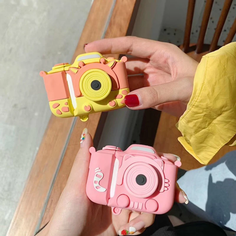 

3D Cute Earphone Case For Airpods 2 Case Cartoon Cat Camera for Apple Air pods Case Silicone Bear Headphone Cover for Earpods