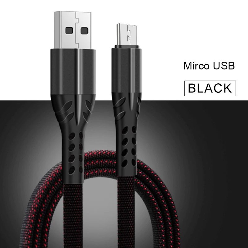 3.5A USB кабель для samsung Note 10 кабель для быстрой зарядки для huawei honor 8x мобильный телефон зарядное устройство Шнур Usb кабель для передачи данных 2 м 1 м - Цвет: 05