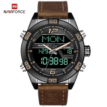  NAVIFORCE Luxury Men Watch Luxury Brand Fashion Sports Watches Men's Water Resistance Date Man Leather Strap Military Wrist Watc 