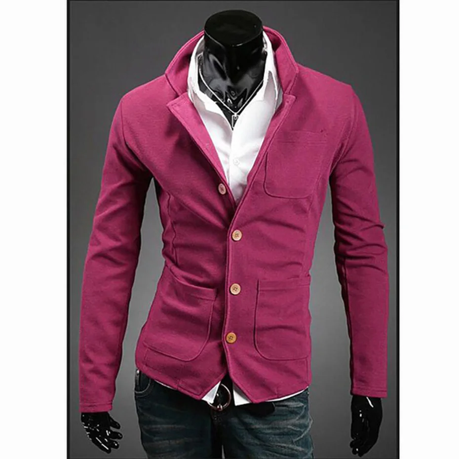ZOGAA Solid Blazer Men Casual Blazers Slim Fit Stand Collar Men Blazers Suit Multi-pocket Single Breasted Suit Jackets and Coats ZOGAA Solid Blazer Men Casual Blazers Slim Fit Stand Collar Men Blazers Suit Multi-pocket Single Breasted Suit Jackets and Coats