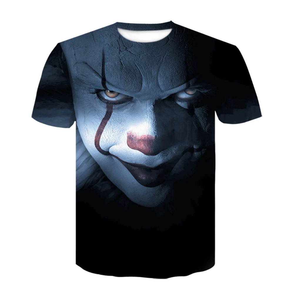Newest terror T shirt Men/women Joker 3D Printed t-shirts Short Sleeve Harajuku style t summer tops casual brand | Мужская одежда