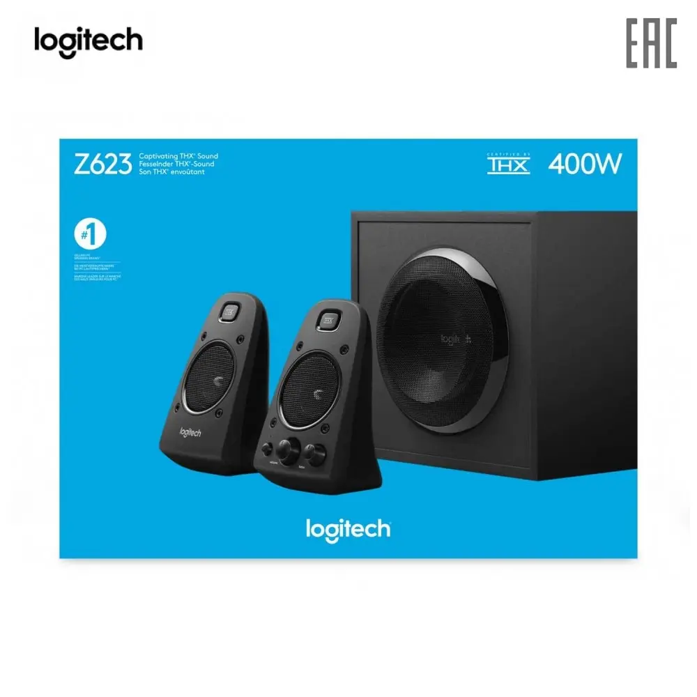 Колонки Logitech Z623 система 2.1|Компьютерные АС| |