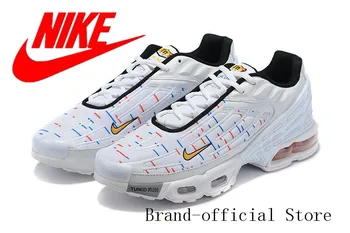 

NIKE Air Max Plus 3 men's Running Shoes Air Cushion Breathable Running Shoes colorful black original Size 40-45
