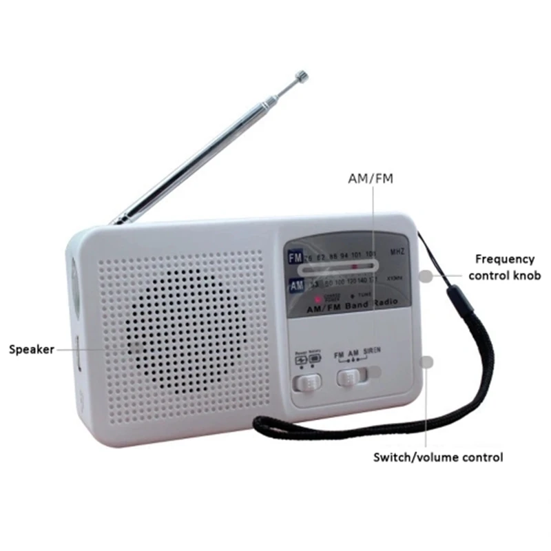 Солнечная энергия радио аварийный банк питания для мобильного телефона FM AM двухдиапазонный радио для наружного радио телефона зарядное устройство фонарик рукоятка
