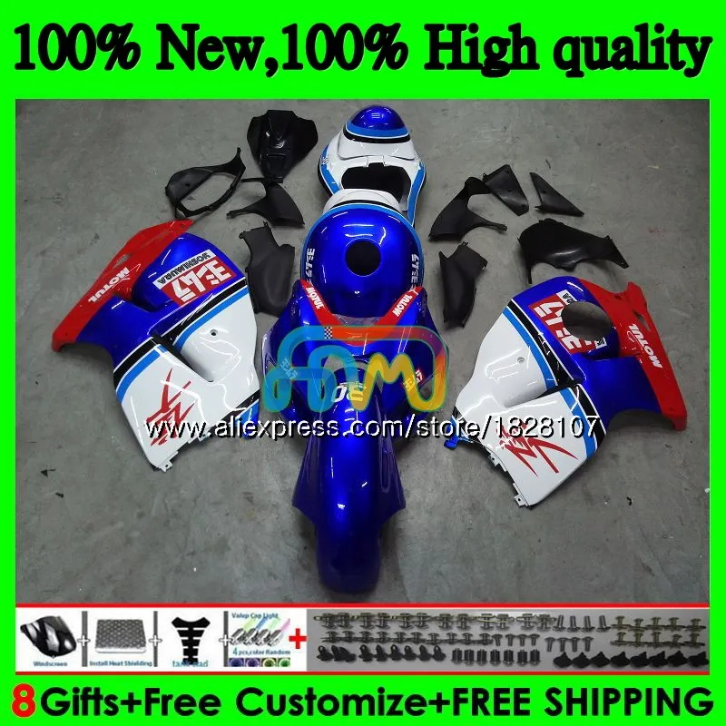 Hayabusa для SUZUKI GSX-R1300 GSXR 1300 1996 1997 1998 1999 2000 2001 48BS. 121 GSXR1300 96 97 98 99 темно-синего и красного цвета 00 01 обтекатели
