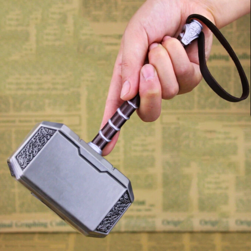 20 см Thor's Hammer литой под давлением сплав моделирование аниме модель игрушка для костюмированного представления юбилейные вентиляторы коллекция художественная работа подарки для детей