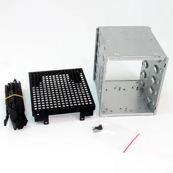 

Large Capacity Stainless Steel HDD Hard Drive Cage Rack SAS 5.25" To 5x 3.5" SATA Hard Drive Disk For Computer Accessories Qiang
