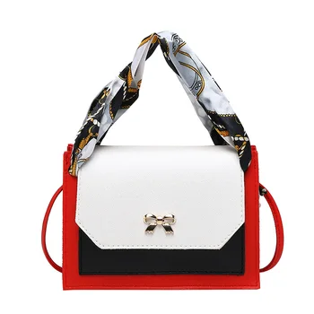 

2020 Spring Summer Fashion All-match Silk Scarf Women's Handbag Shoulder Messenger Bag Small Square Bag Sweet Lady Phone Bag