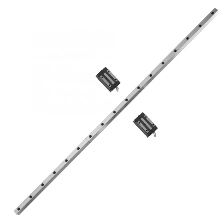 

1Pcs HGR20 1000mm Linear Bearing Rail Guide Rail Motion 20mm Width and 2Pcs Carriage Slide Block