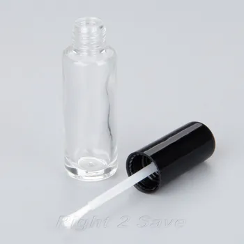 

1PC 8ML Nail Polish Bottle with Brush Refillable Empty Cosmetic Containor Transparent Glass bottle Nail Art Manicure Tools