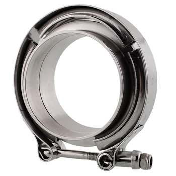 

3.5 Inch Ss 304 V-Band Clamp Flange Kit For Turbo Exhaust Down Pipe
