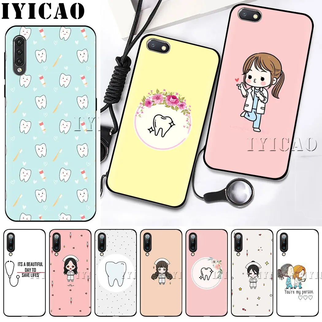 IYICAO медсестра медицина мягкий чехол для Xiaomi mi 6 8 A2 Lite A1/5X A2/6X 9 9SE MAX3 CC9E CC9 9T A3 Pro
