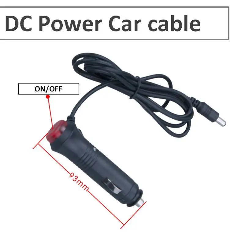 

DC 12V/24V Car Power supply cable Auto Adapter for car rear view camera/TFT Display Monitor/CCTV to switch ON/OFF