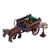 MOC Medieval Military War Horse Building Blocks Castle Knight Sled Ox Cart Dwarf Chariots Wood Vegetable Weapon Bricks Toy Gifts 4