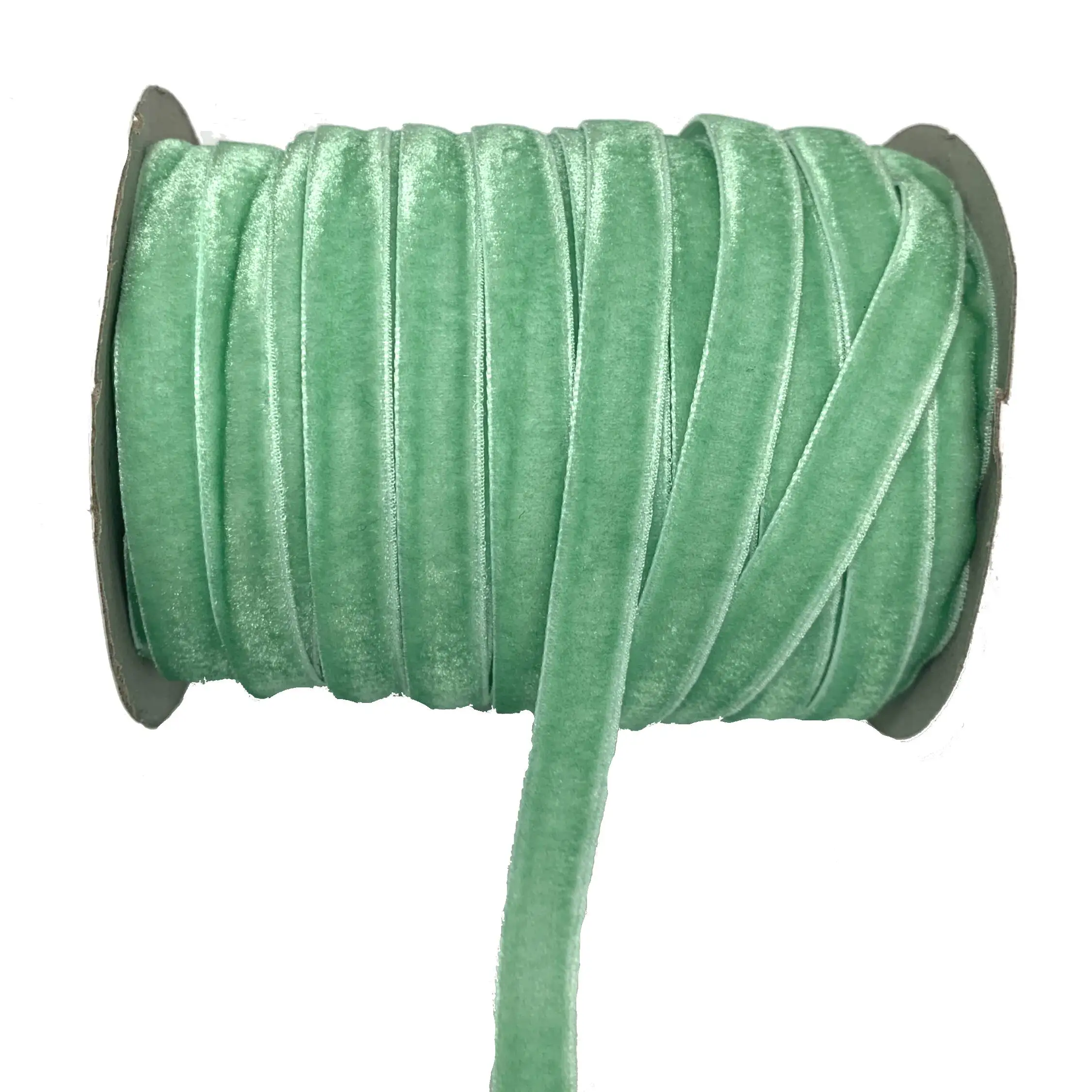 50 야드 3/8 (10mm) 벨벳 리본 웨딩 파티 장식 수제 리본 선물 포장 헤어 리본 DIY 크리스마스 리본