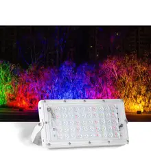 LED Flood Light 50W RGB Led Floodlight Remote control COB chip LED street Lamp AC 220V Waterproof IP66 outdoor Lighting