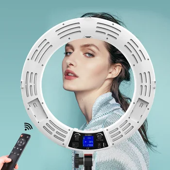 

Photography Lighting 45cm Ring Lamp With 190cm Tripod New LED Selfie Ring Light With Phone Holder For Tik Tok Youtube Video Live