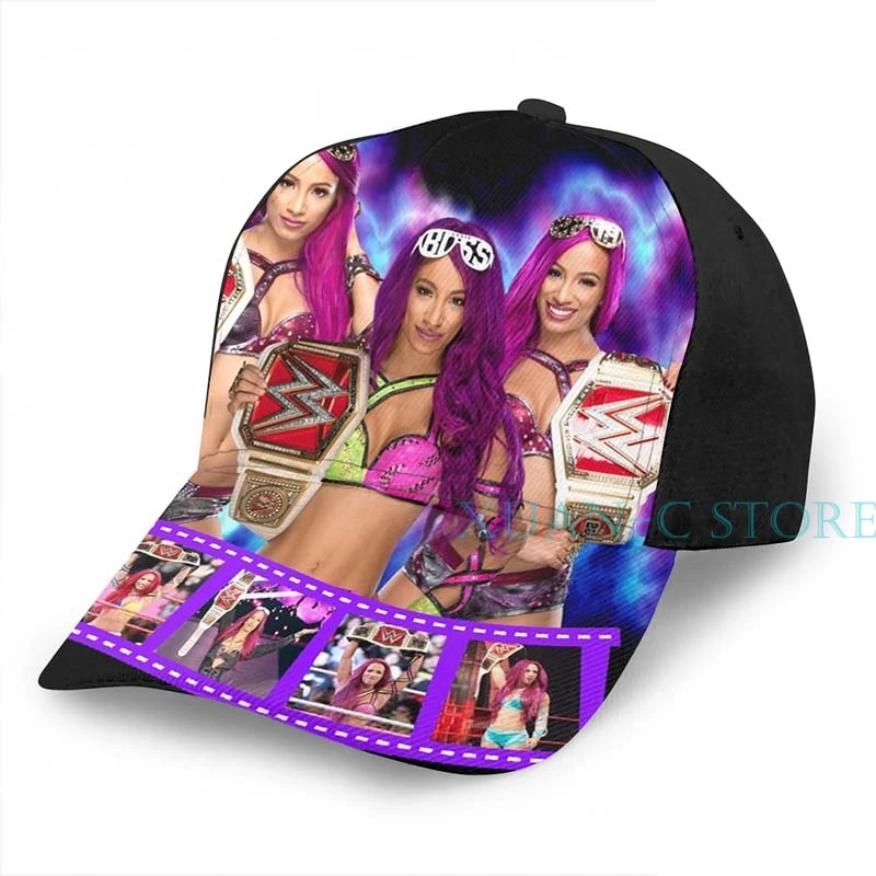 Баскетбольная Кепка sasha banks для мужчин и женщин, модная черная шляпа унисекс с принтом - Цвет: One Size