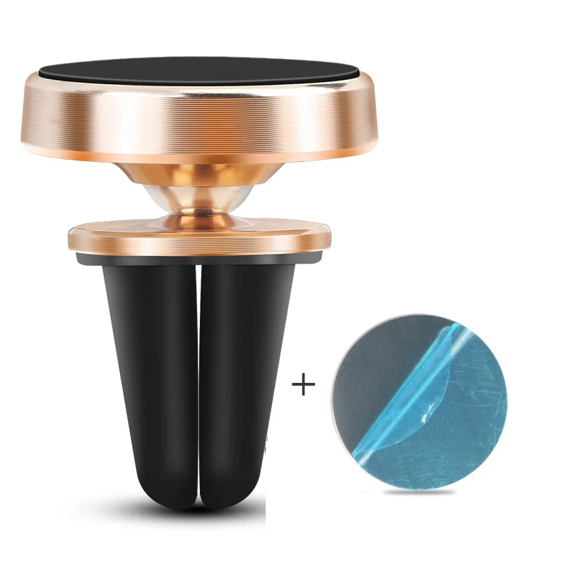 Gold Rotatable Универсальная автомобильная магнитная подставка на 360 градусов, держатель для смартфона на приборную панель, магнитный держатель для планшета, gps - Цвет: Gold Rotatable