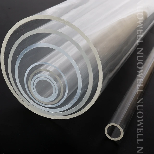 Tuyau en plexiglas transparent pour aquarium, tube rond rigide, tube  acrylique hautement transparent, tuyau en plexiglas précieux pour poisson,  bricolage, longueur 100mm, 1PC - AliExpress