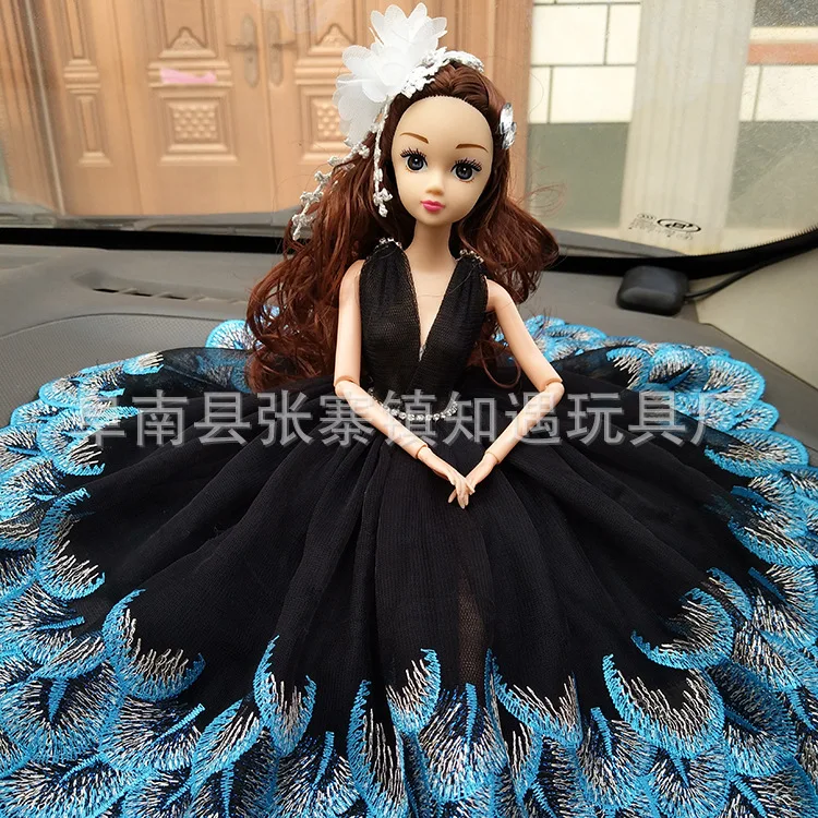 Аксессуары для автомобиля Украшение свадебное платье для куклы подарок для свадьбы дня рождения автомобиля модное украшение автомобиля кукла