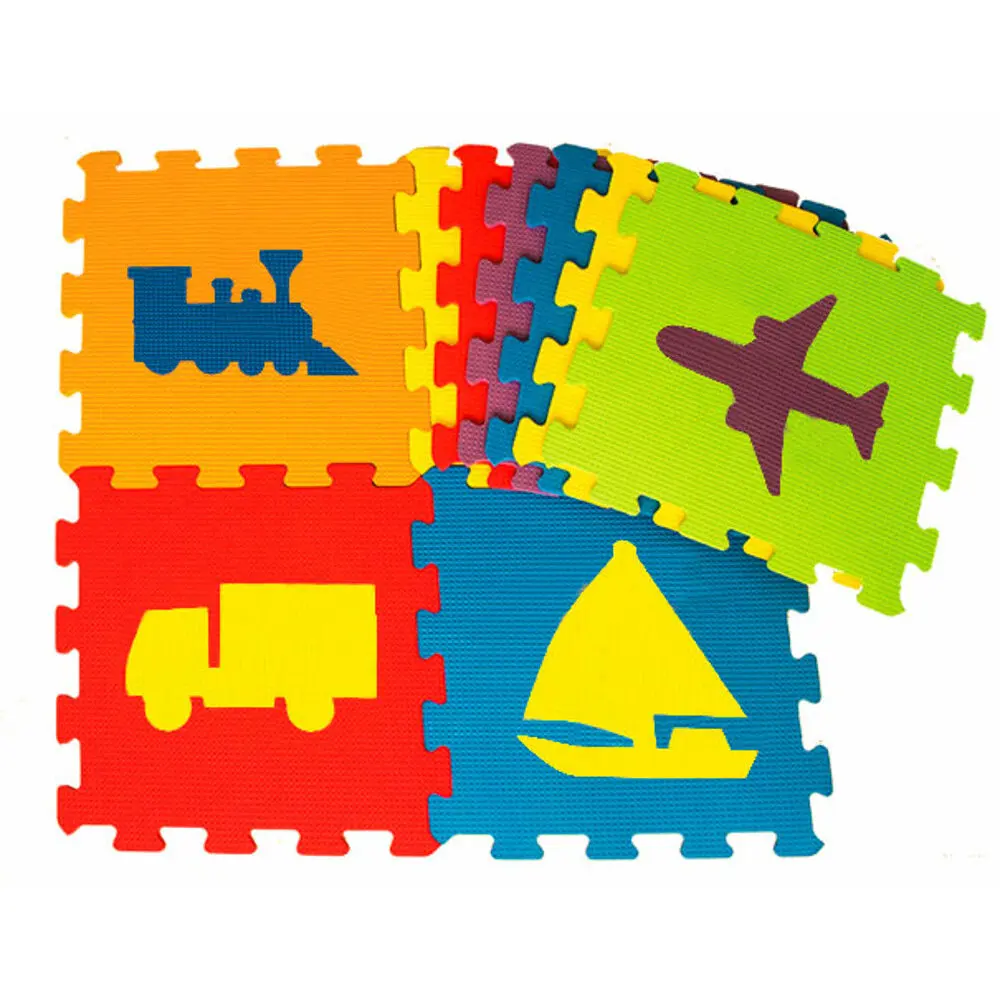 

Matrax Eva Puzzle Play Mat, Vehicles, 33x33 cm x 7mm, 9 Pieces, BPA Free, Safe, Educational