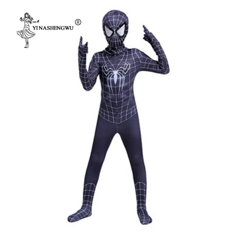 Red Spiderman Costume kid Spider Man Suit Spider-man Costumes Adults Children Black Spider-Man Cosplay Clothing Baby Spiderman