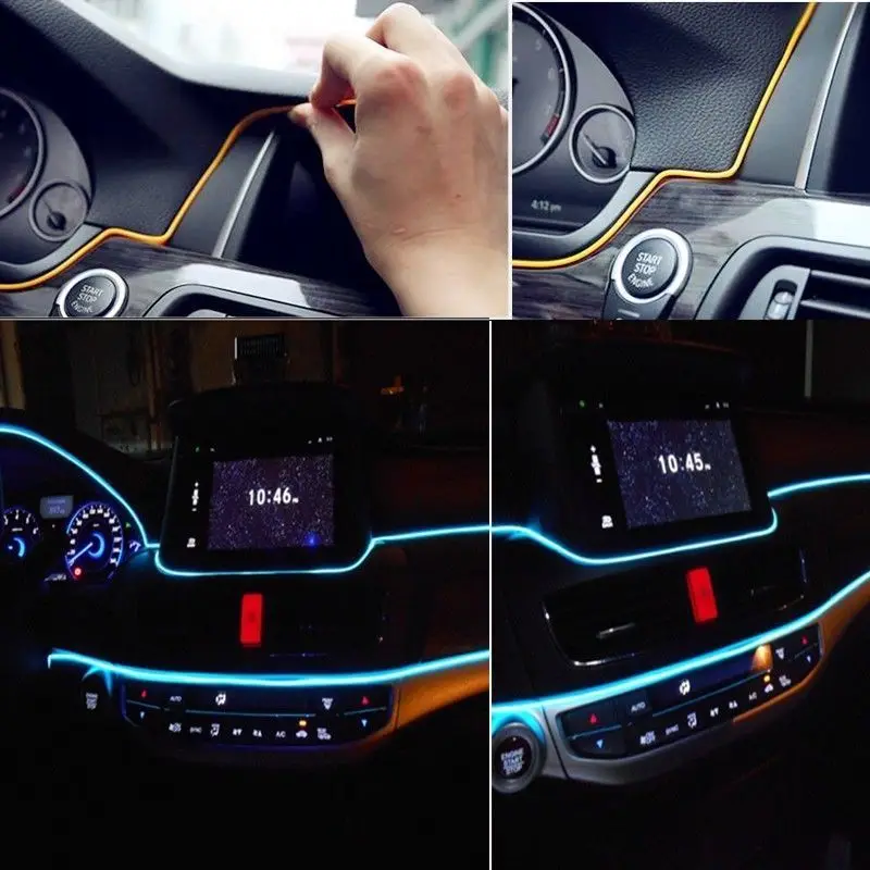 Rhyming Flexible Neon Glow Car Light