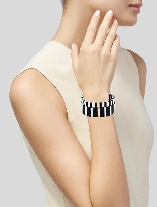 Браслет bileklik pulseira мужской браслет на руку pulseira pulsera hombre браслет femme AR Черный Белый стрейч эмаль brac